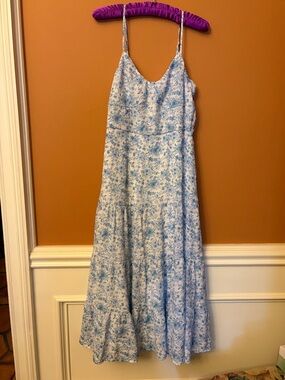 Trixxi Light Blue Floral Maxi Dress